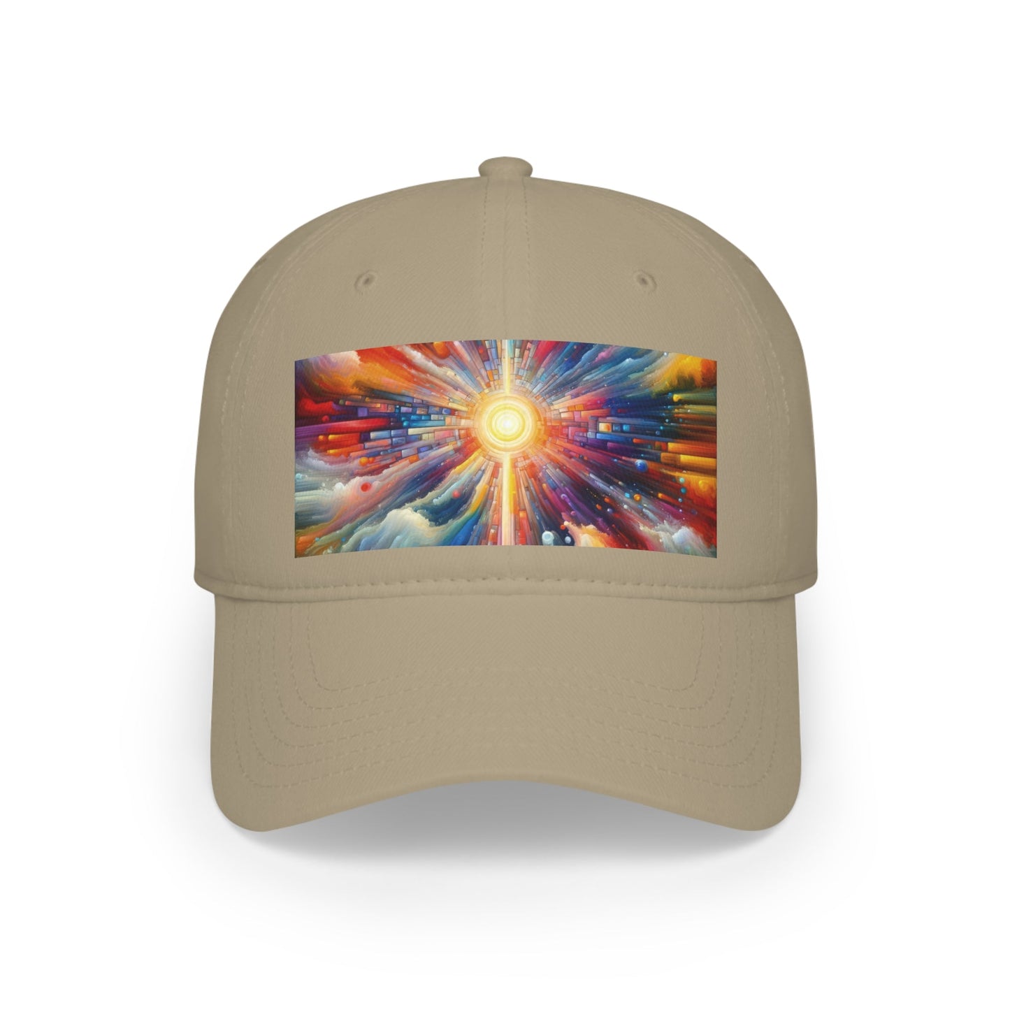 Kaleidoscopic Tachism Breath Low Profile Baseball Cap - ATUH.ART