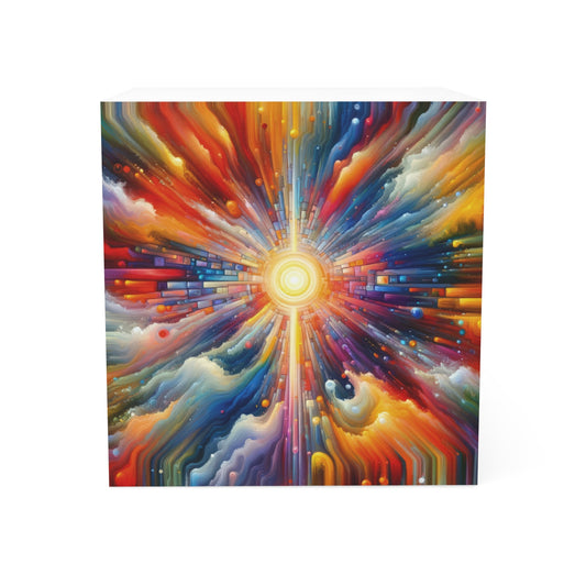 Kaleidoscopic Tachism Breath Note Cube - ATUH.ART