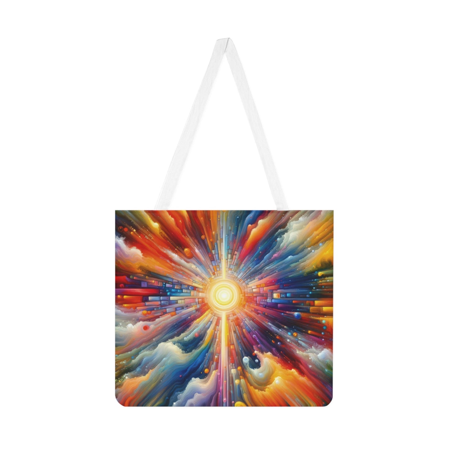 Kaleidoscopic Tachism Breath Shoulder Tote Bag (AOP) - ATUH.ART
