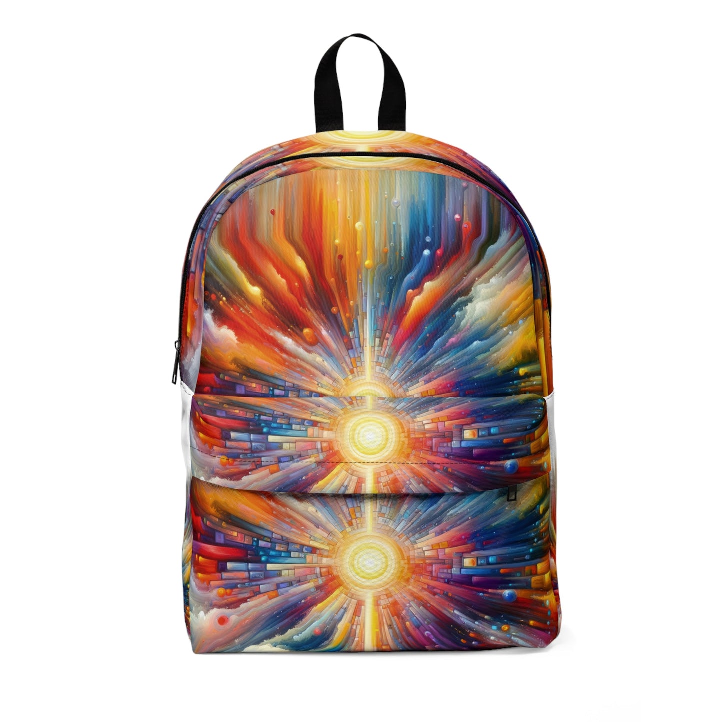 Kaleidoscopic Tachism Breath Unisex Classic Backpack - ATUH.ART