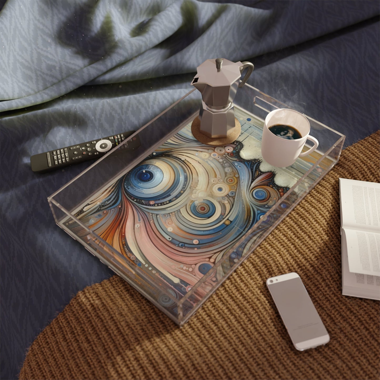 Keen Nimble Embrace Acrylic Serving Tray - ATUH.ART