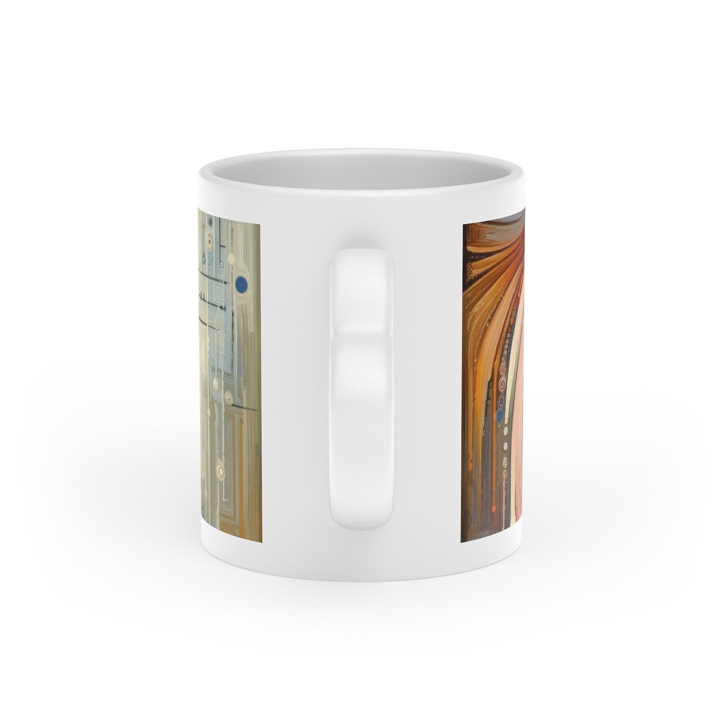 Keen Nimble Embrace Heart-Shaped Mug - ATUH.ART