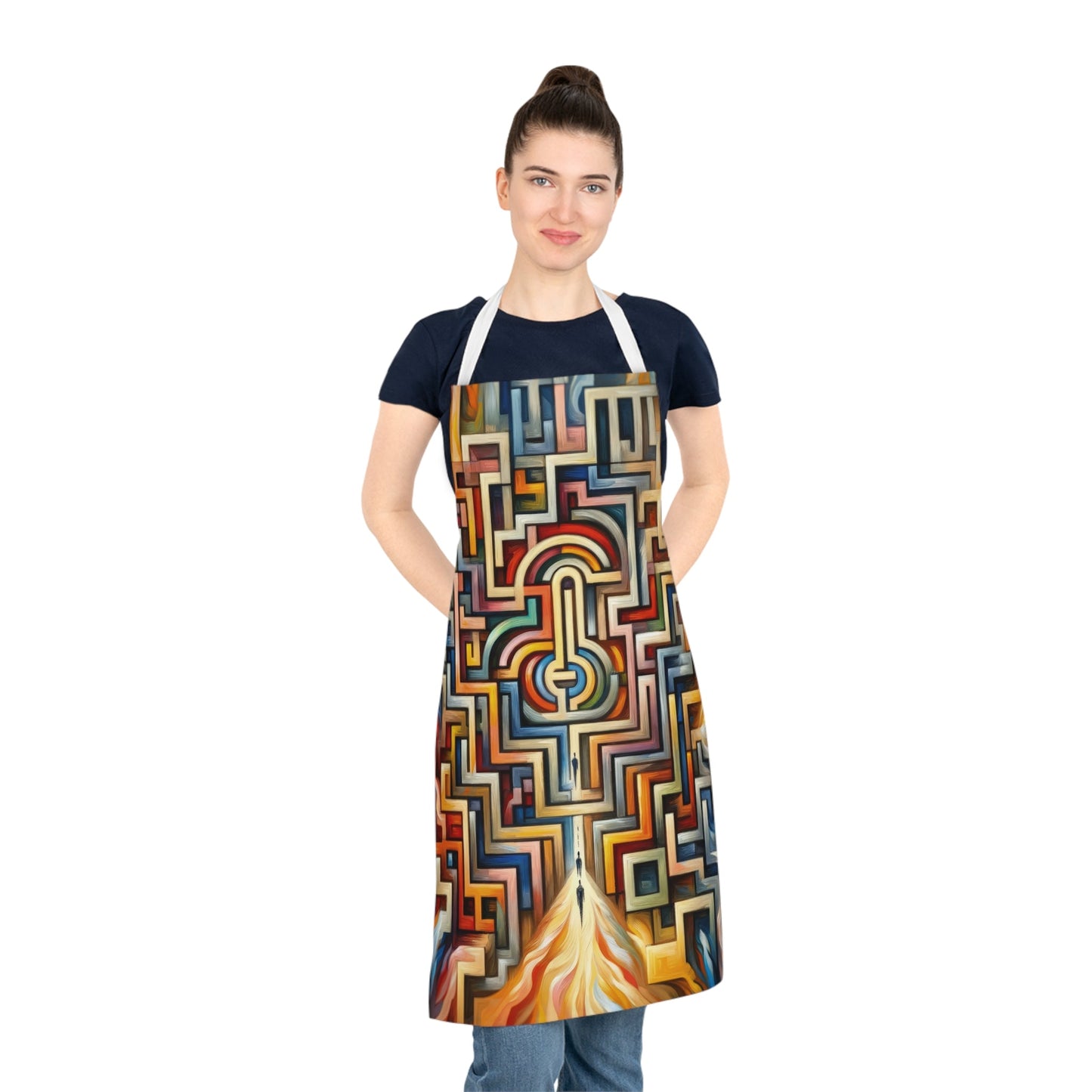 Labyrinthine Love Choices Adult Apron (AOP) - ATUH.ART
