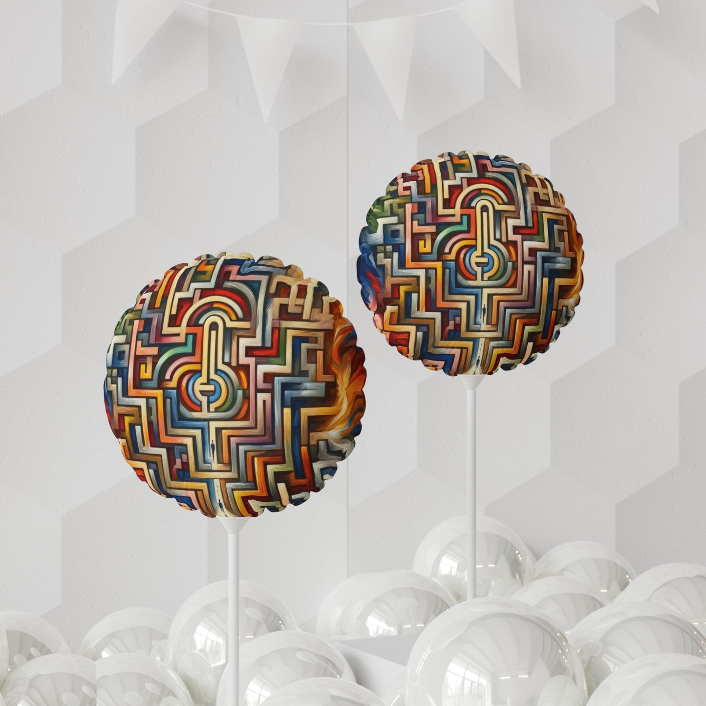 Labyrinthine Love Choices Balloon (Round and Heart-shaped), 11" - ATUH.ART