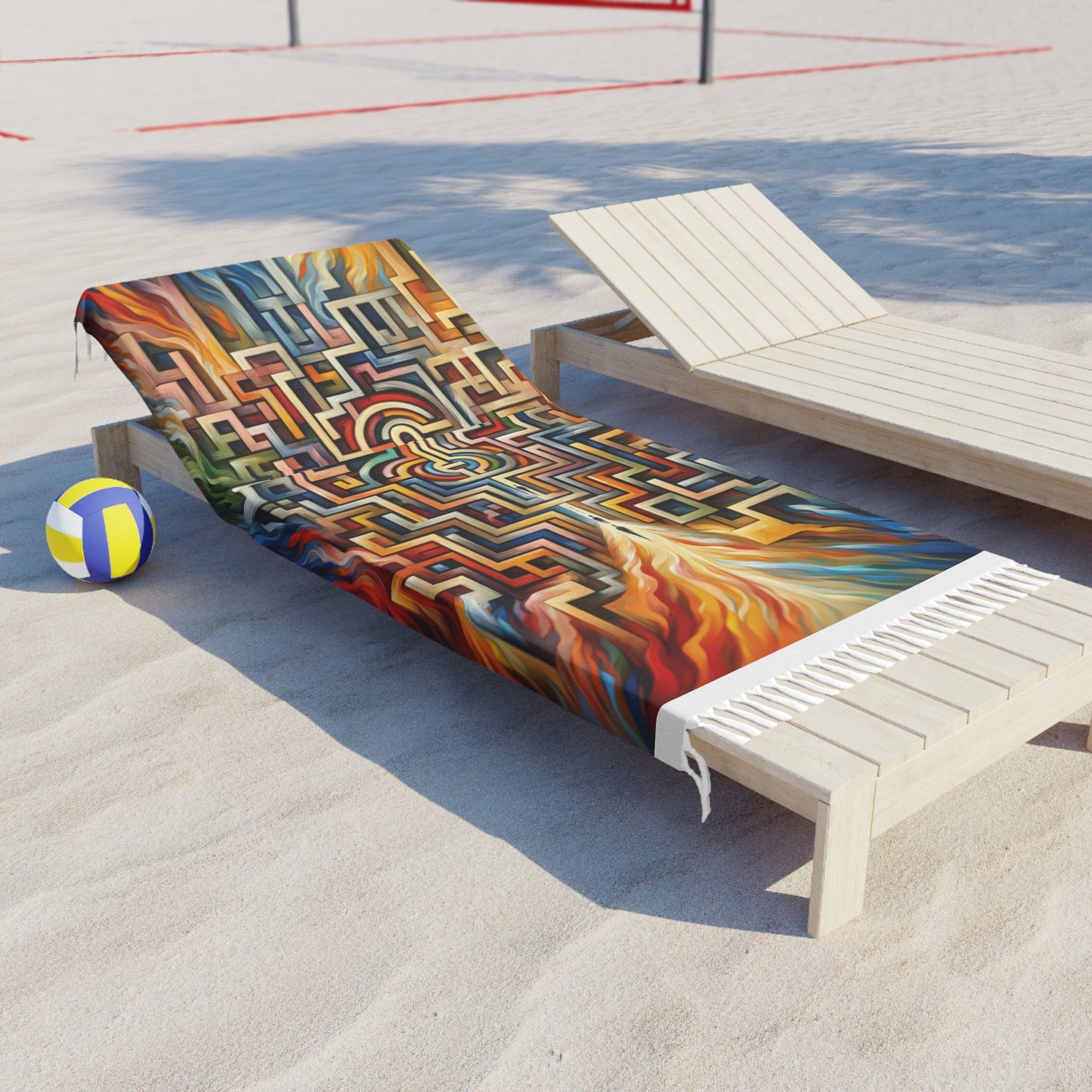 Labyrinthine Love Choices Boho Beach Cloth - ATUH.ART