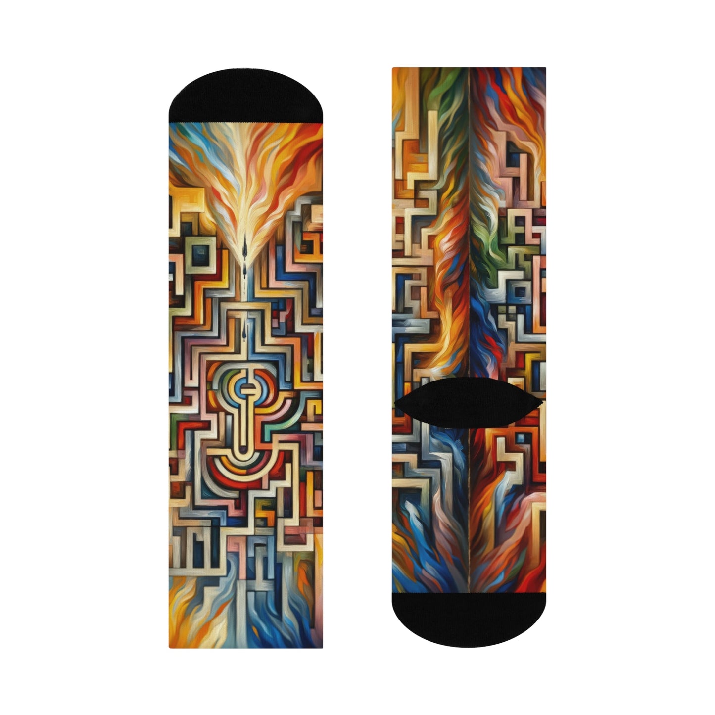 Labyrinthine Love Choices Cushioned Crew Socks - ATUH.ART