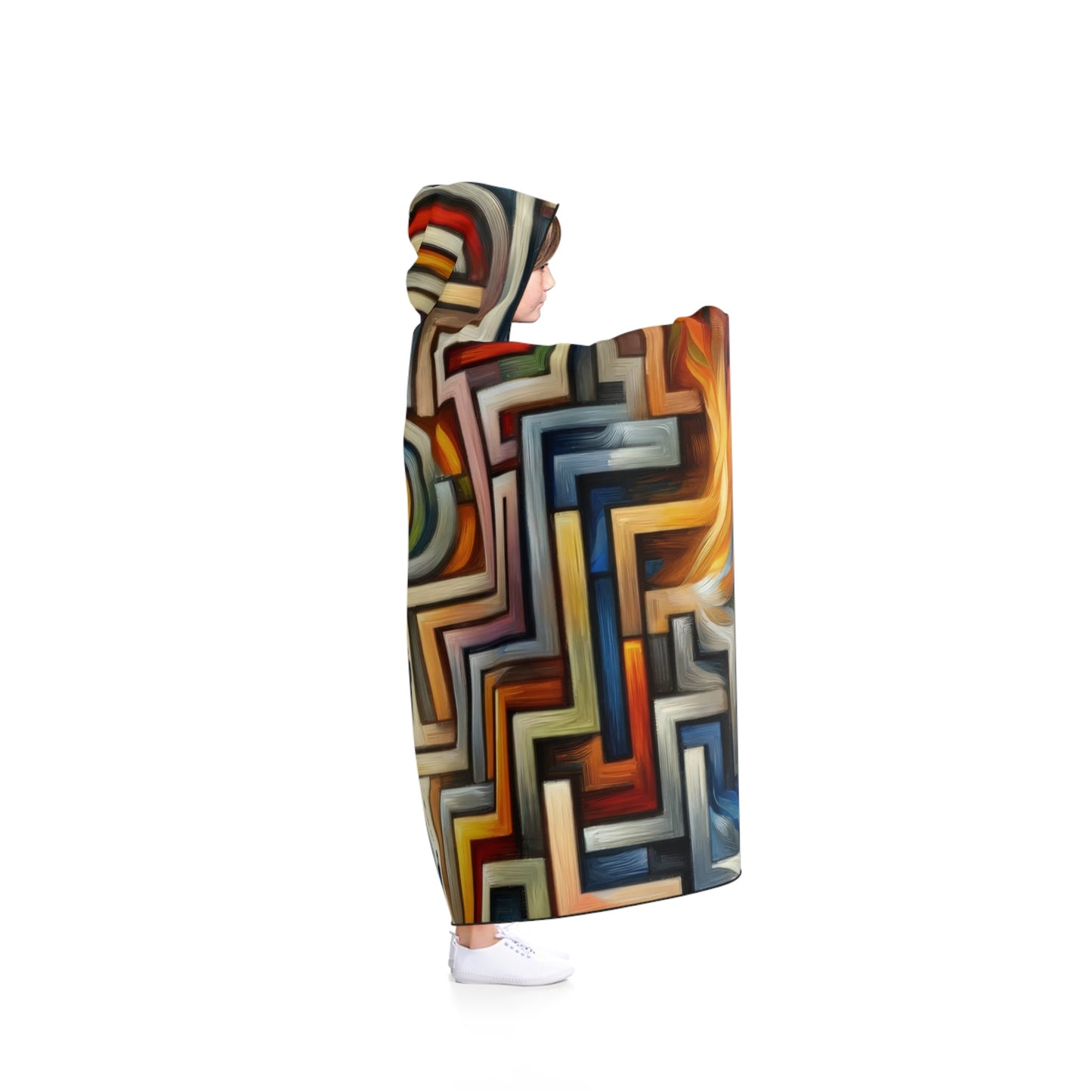 Labyrinthine Love Choices Hooded Blanket - ATUH.ART