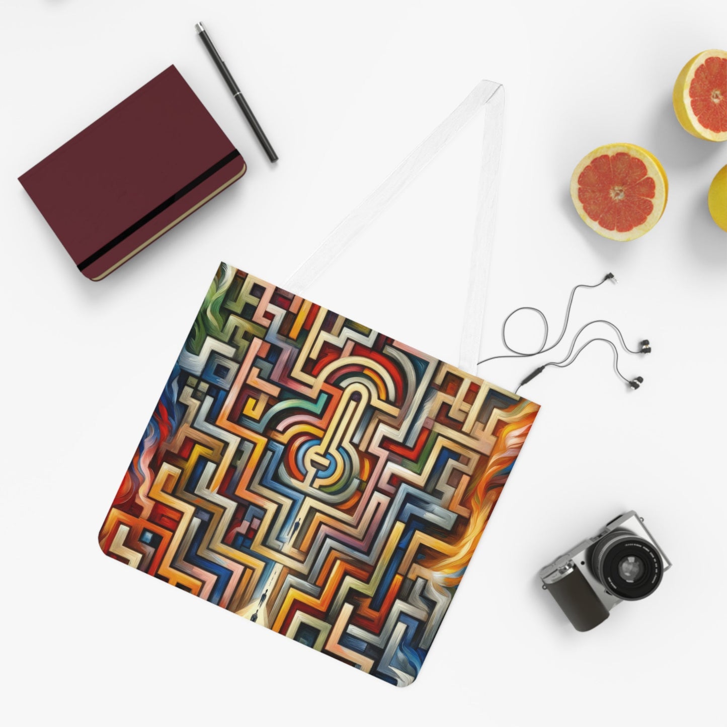 Labyrinthine Love Choices Shoulder Tote Bag (AOP) - ATUH.ART