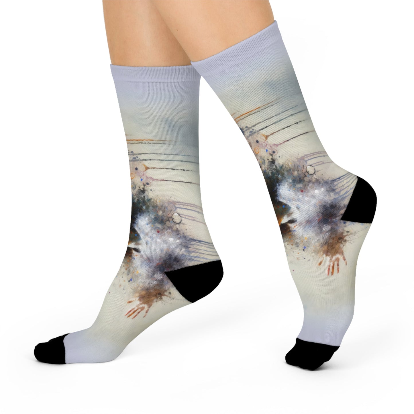 Laughter Essence Presence Cushioned Crew Socks - ATUH.ART