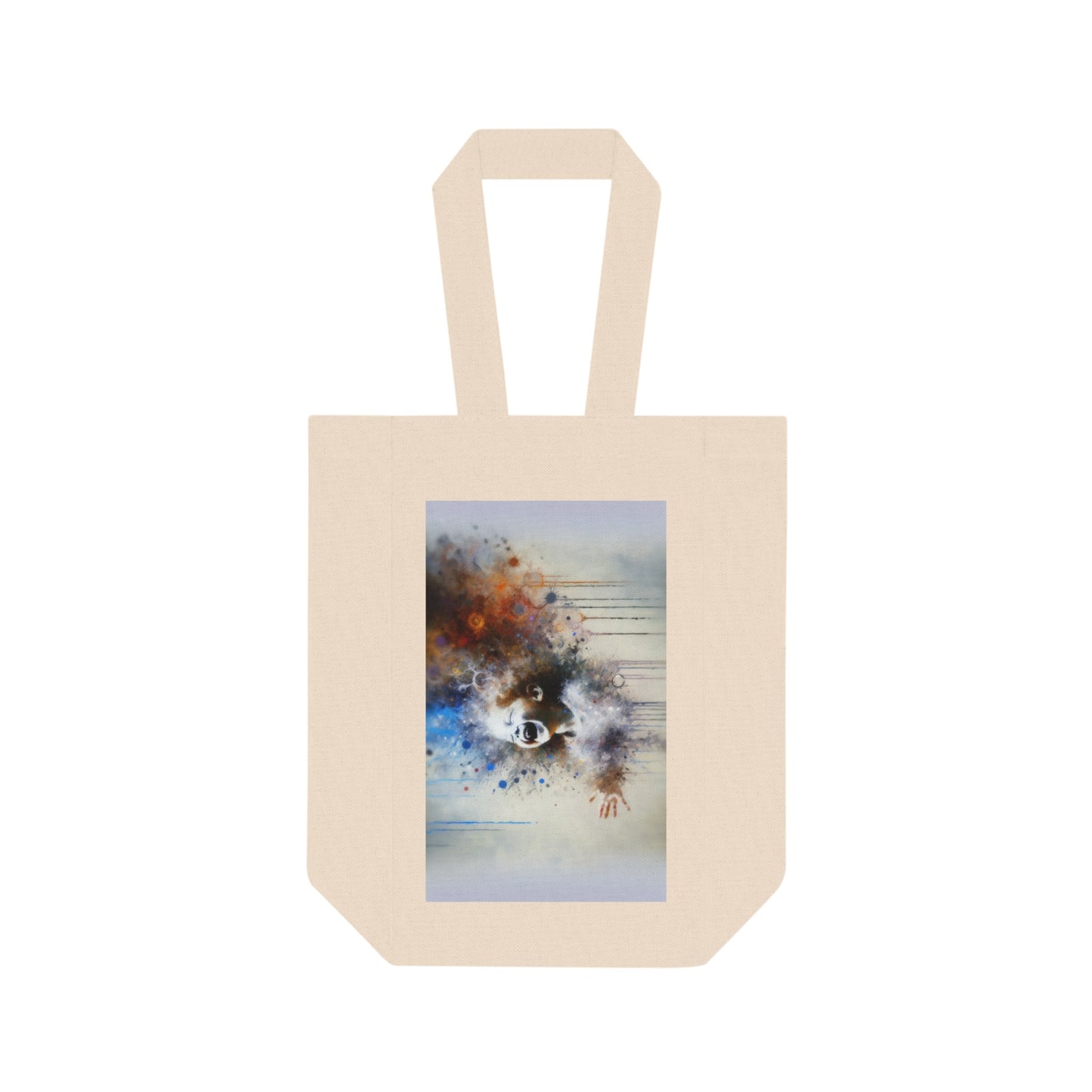 Laughter Essence Presence Double Wine Tote Bag - ATUH.ART