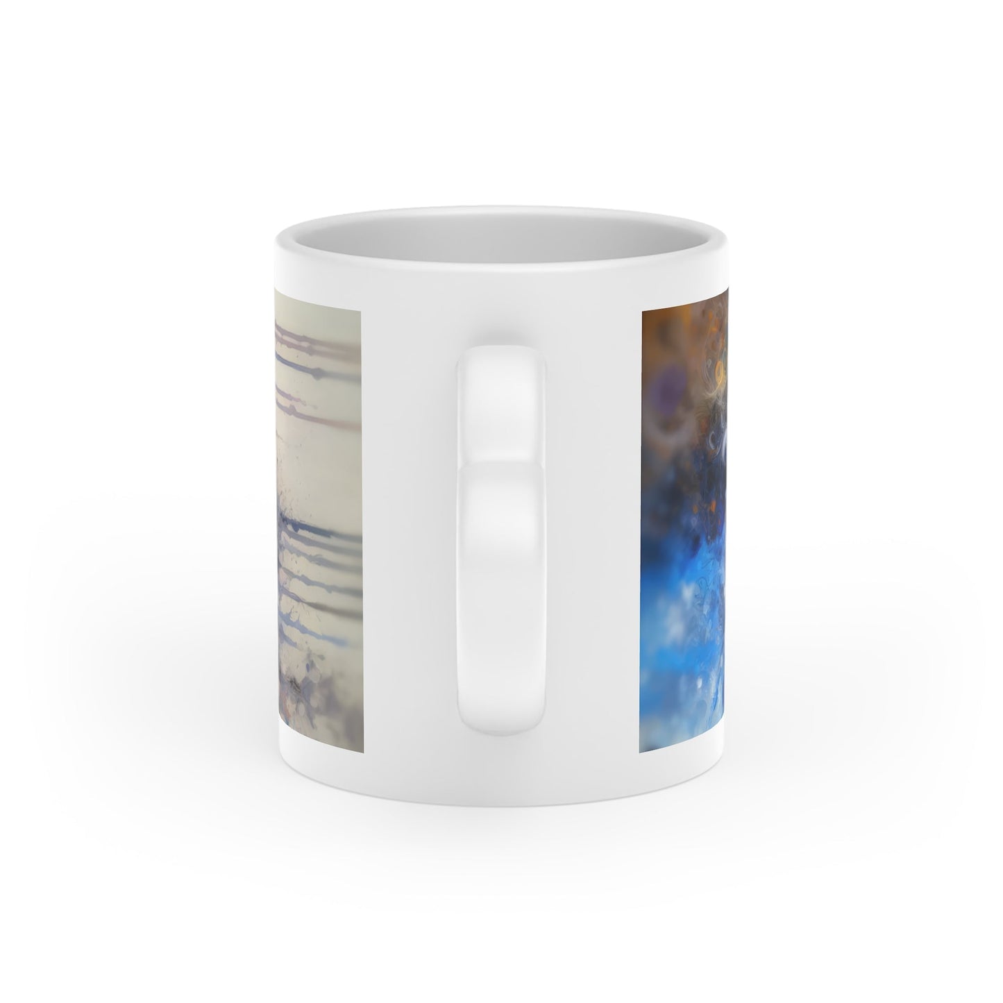 Laughter Essence Presence Heart-Shaped Mug - ATUH.ART