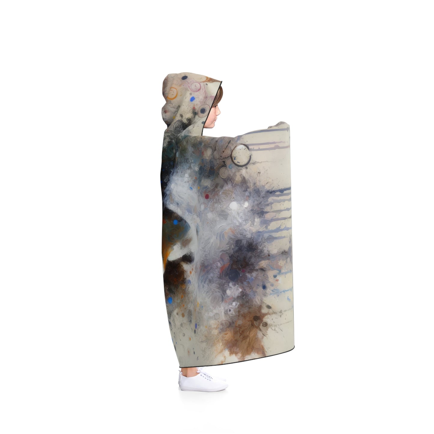Laughter Essence Presence Hooded Blanket - ATUH.ART