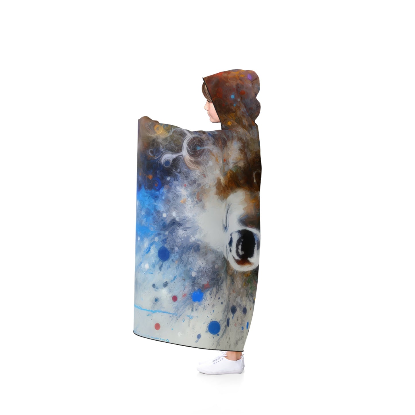 Laughter Essence Presence Hooded Blanket - ATUH.ART