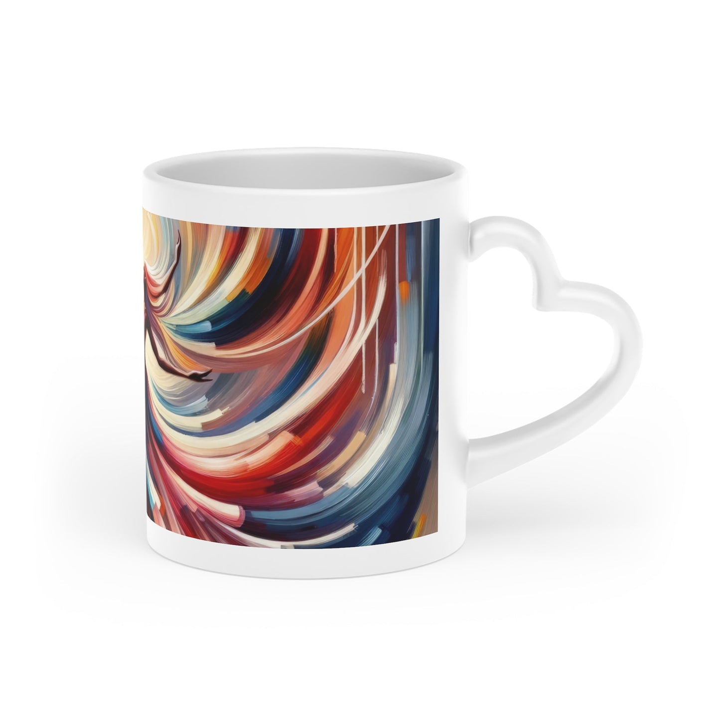 Life Grandest Ballroom Heart-Shaped Mug - ATUH.ART