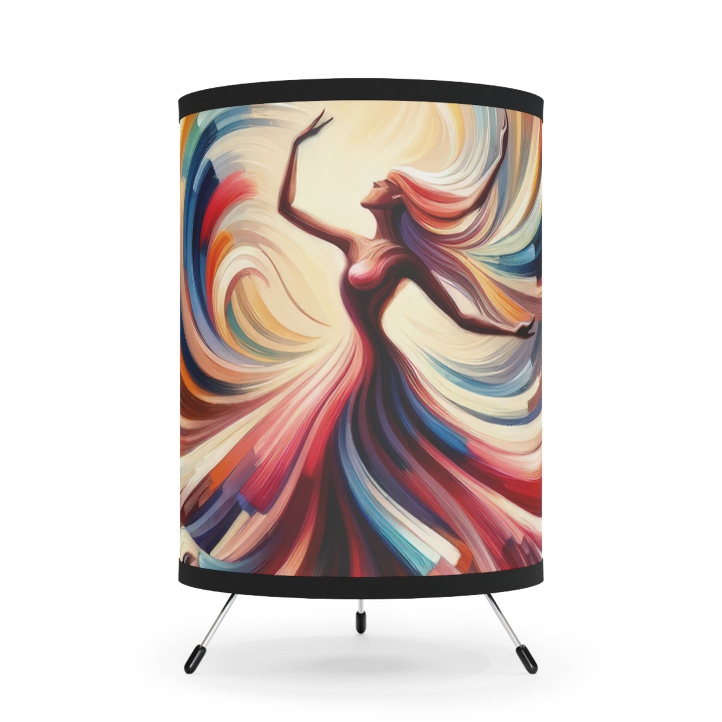 Life Grandest Ballroom Tripod Lamp with High-Res Printed Shade, US\CA plug - ATUH.ART