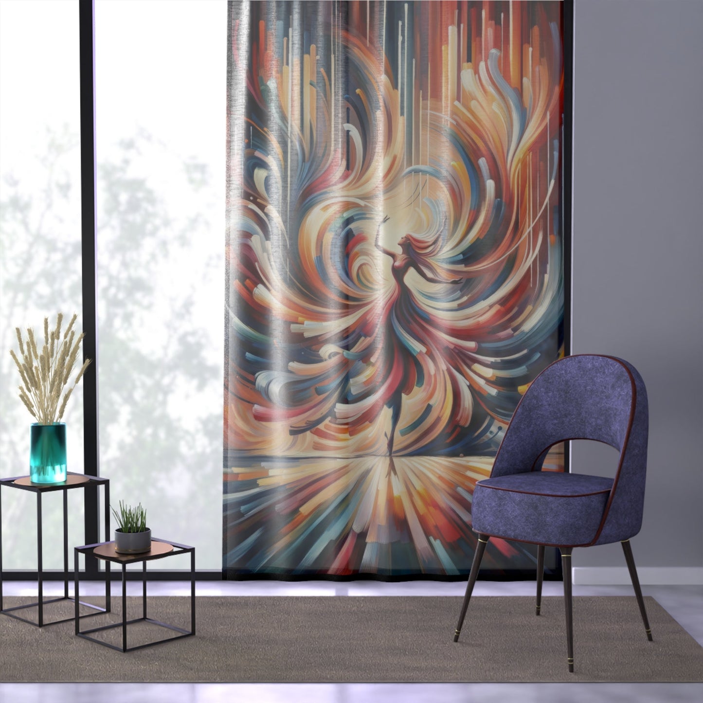 Life Grandest Ballroom Window Curtain - ATUH.ART