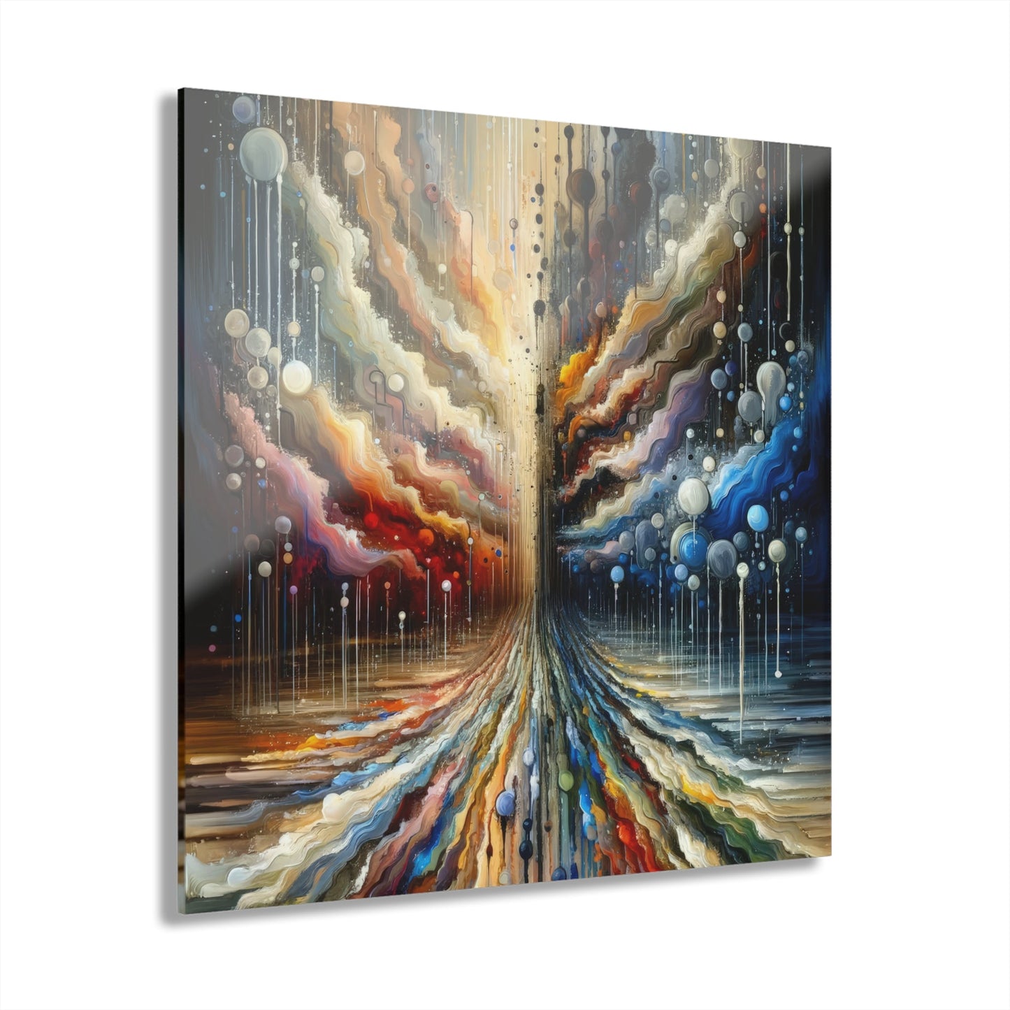 Linguistic Resonance Cascade Acrylic Prints (French Cleat Hanging) - ATUH.ART