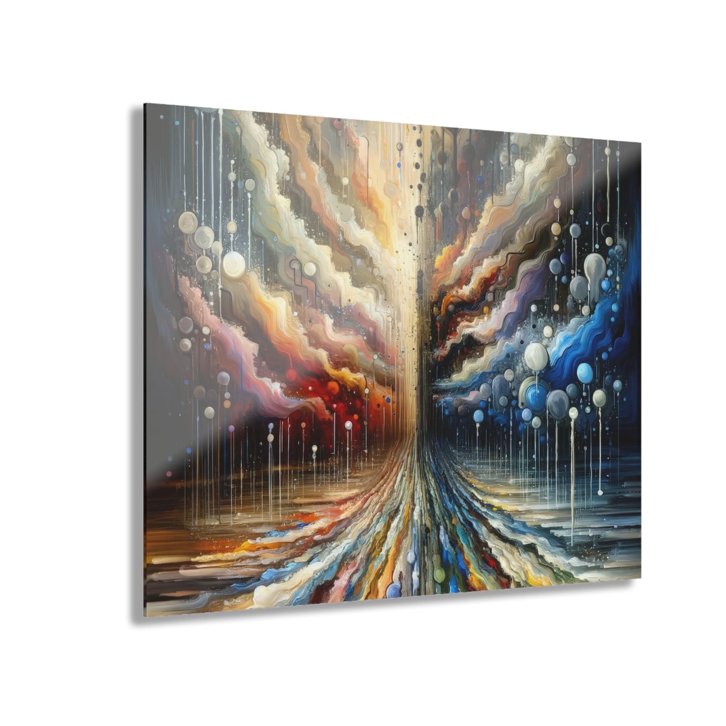 Linguistic Resonance Cascade Acrylic Prints (French Cleat Hanging) - ATUH.ART
