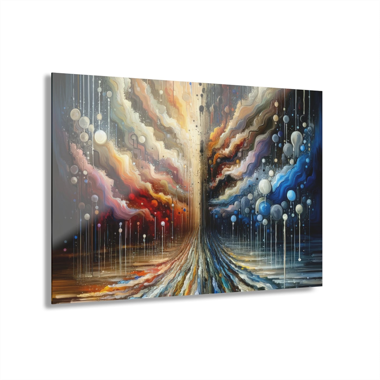 Linguistic Resonance Cascade Acrylic Prints (French Cleat Hanging) - ATUH.ART