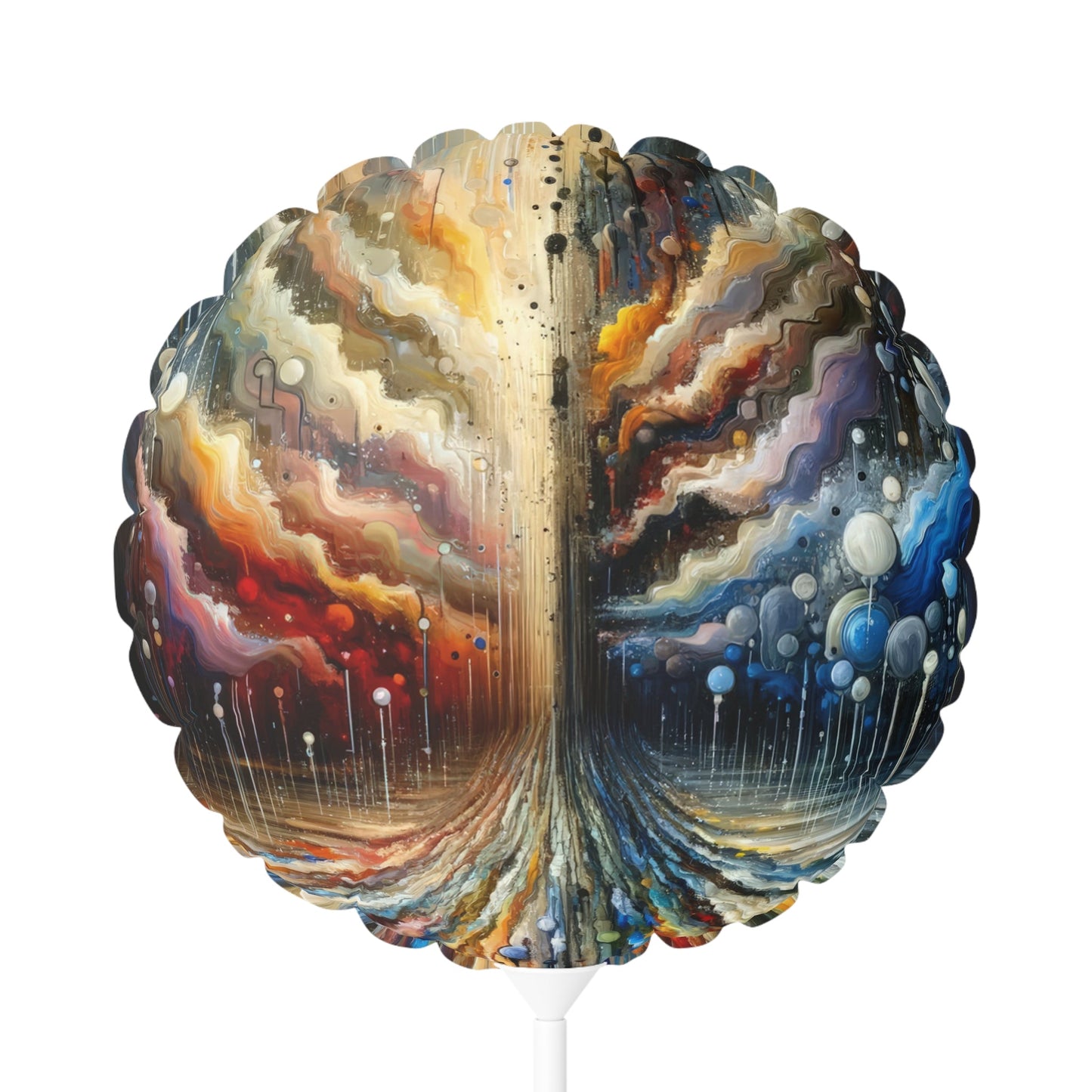 Linguistic Resonance Cascade Balloon (Round and Heart-shaped), 11" - ATUH.ART