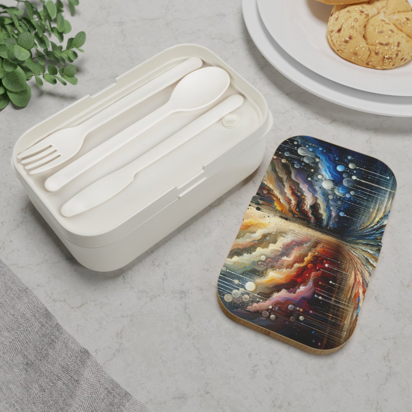 Linguistic Resonance Cascade Bento Lunch Box - ATUH.ART