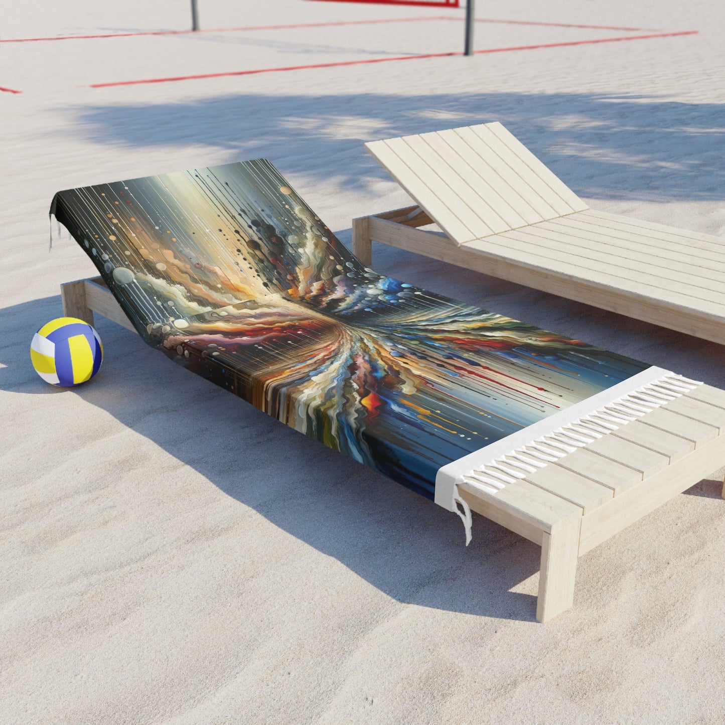 Linguistic Resonance Cascade Boho Beach Cloth - ATUH.ART