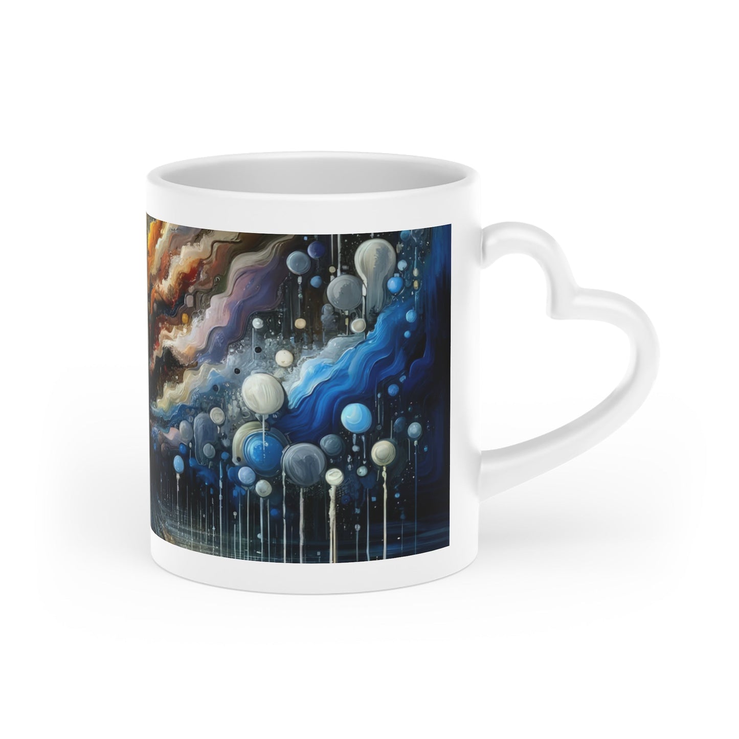 Linguistic Resonance Cascade Heart-Shaped Mug - ATUH.ART