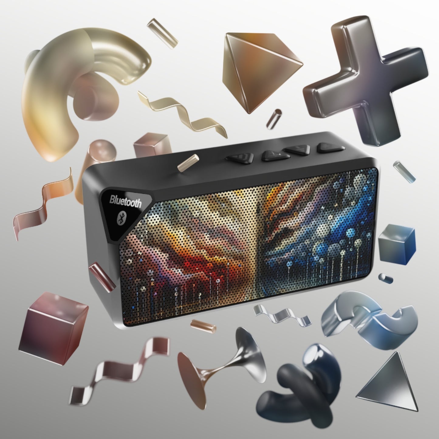 Linguistic Resonance Cascade Jabba Bluetooth Speaker - ATUH.ART