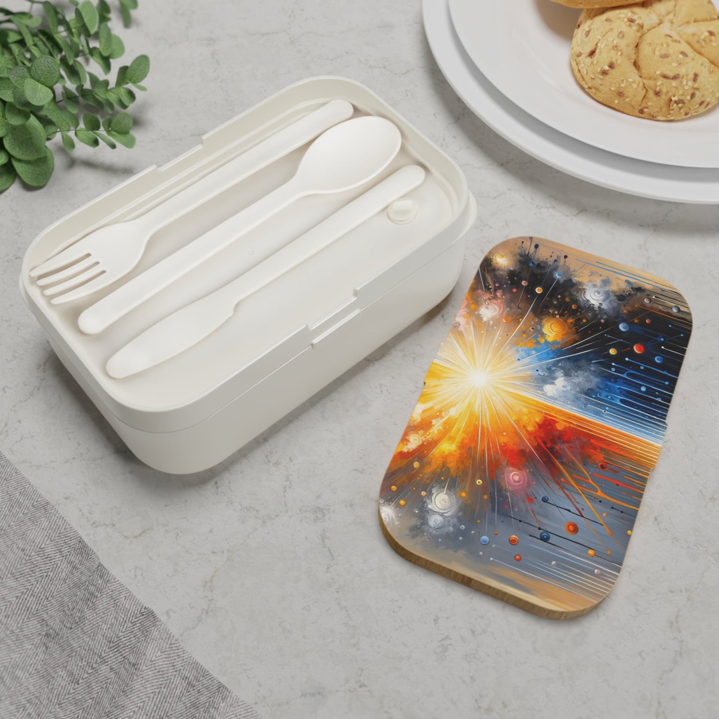Luminous Abstract Tachism Bento Lunch Box - ATUH.ART