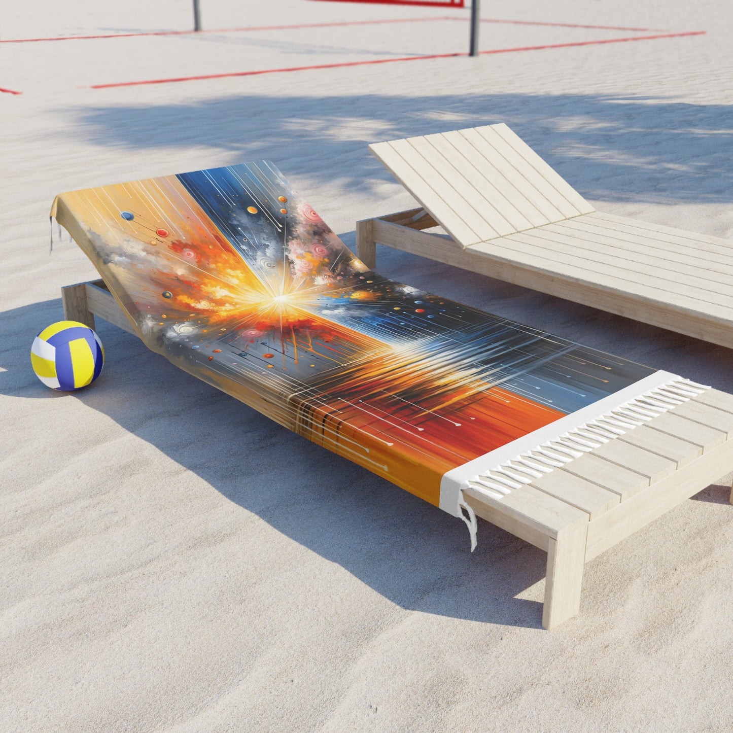 Luminous Abstract Tachism Boho Beach Cloth - ATUH.ART