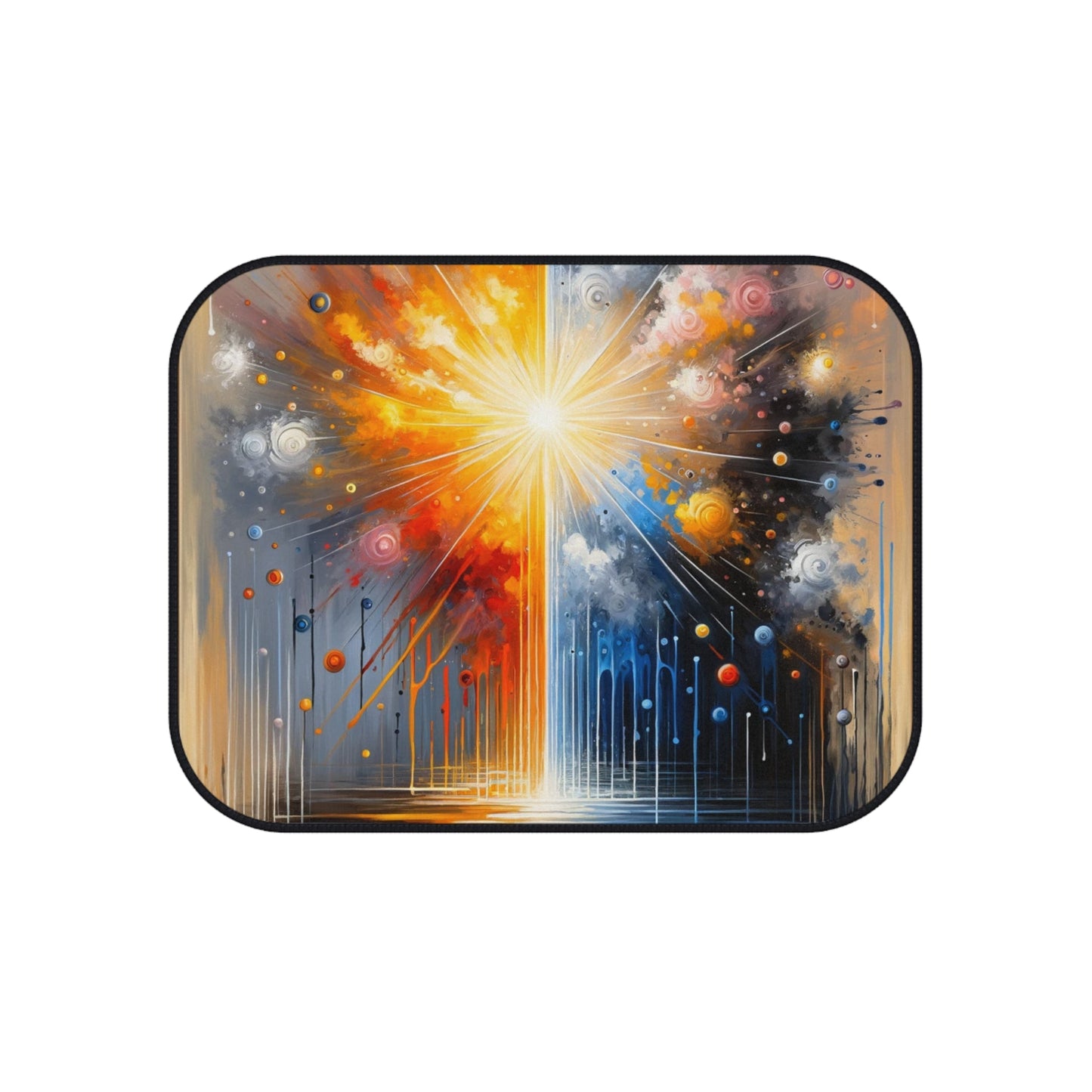 Luminous Abstract Tachism Car Mats (Set of 4) - ATUH.ART