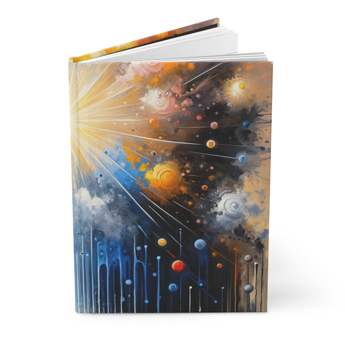 Luminous Abstract Tachism Hardcover Journal Matte - ATUH.ART