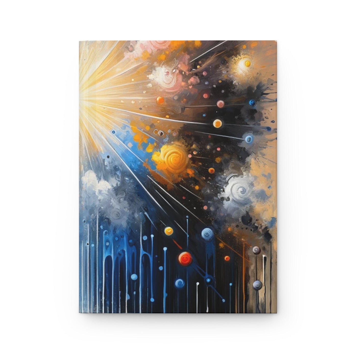 Luminous Abstract Tachism Hardcover Journal Matte - ATUH.ART