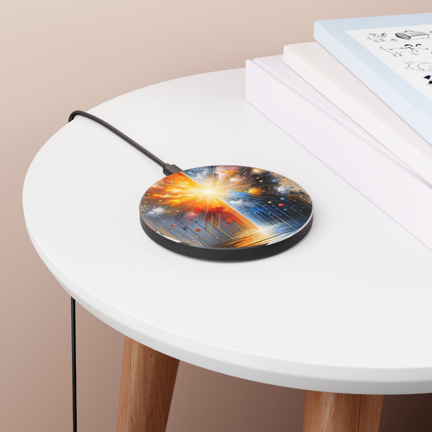 Luminous Abstract Tachism Wireless Charger - ATUH.ART