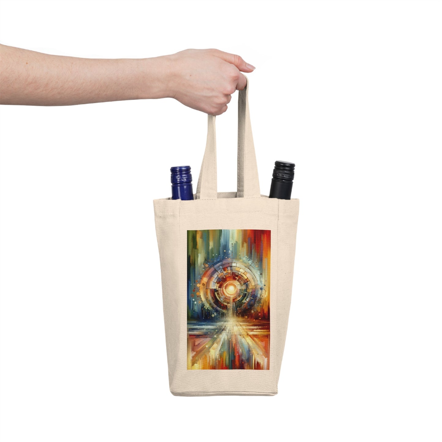 Majestic Quest Aura Double Wine Tote Bag - ATUH.ART