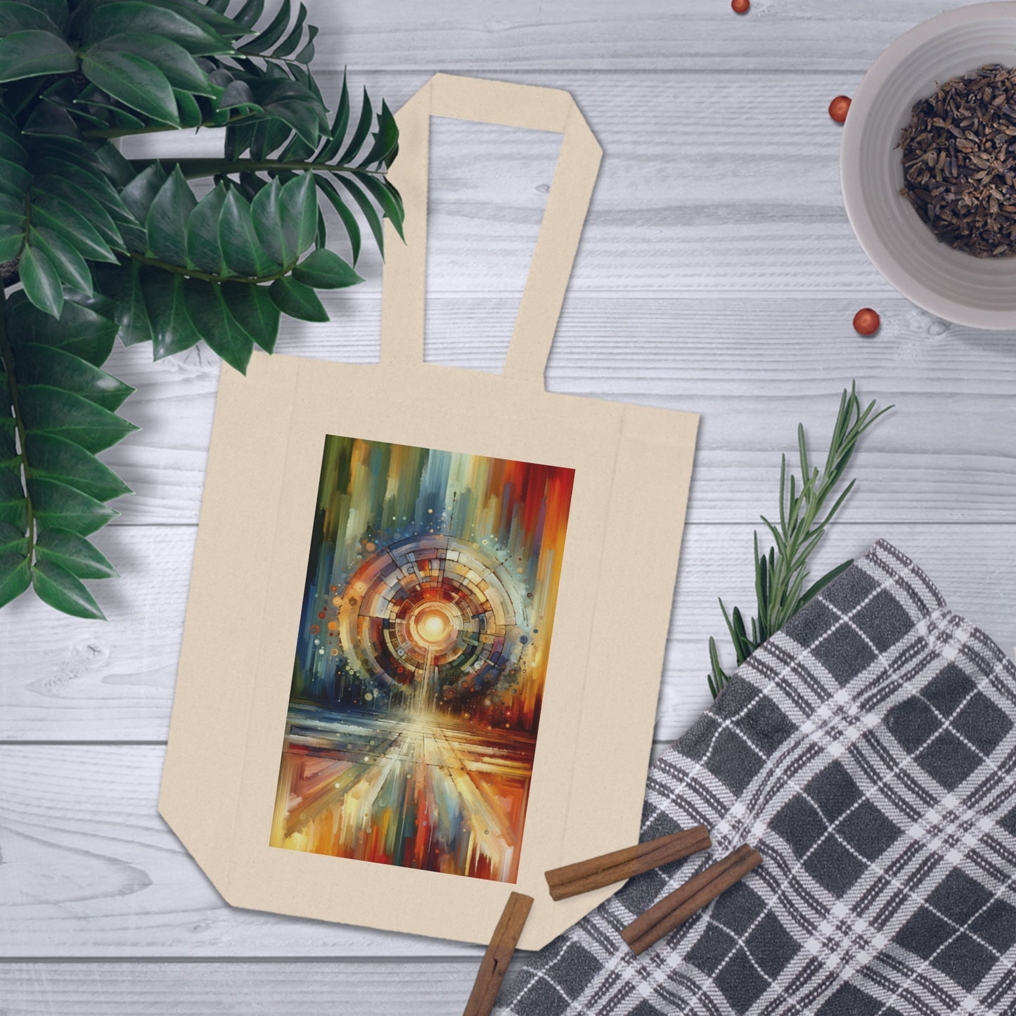 Majestic Quest Aura Double Wine Tote Bag - ATUH.ART