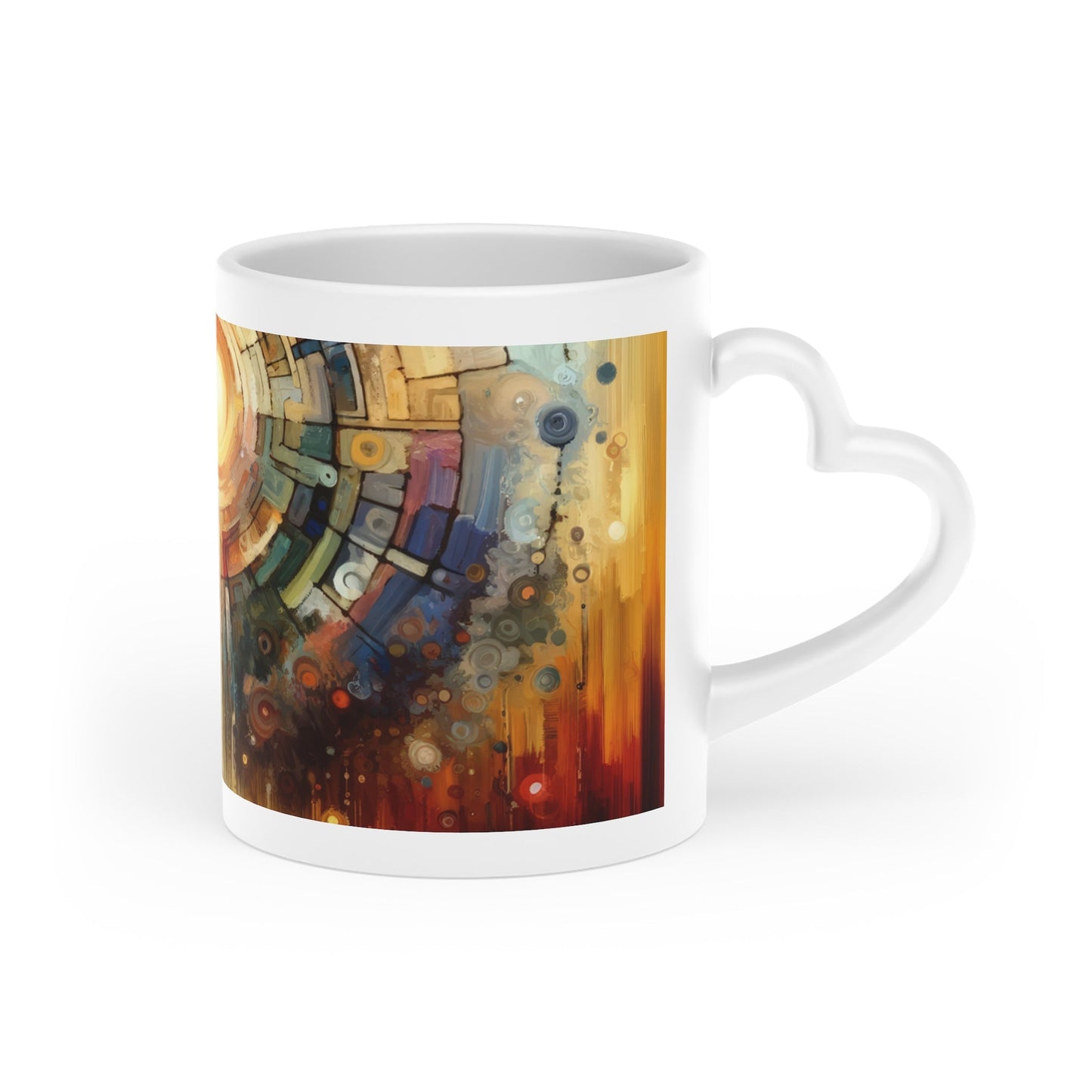 Majestic Quest Aura Heart-Shaped Mug - ATUH.ART