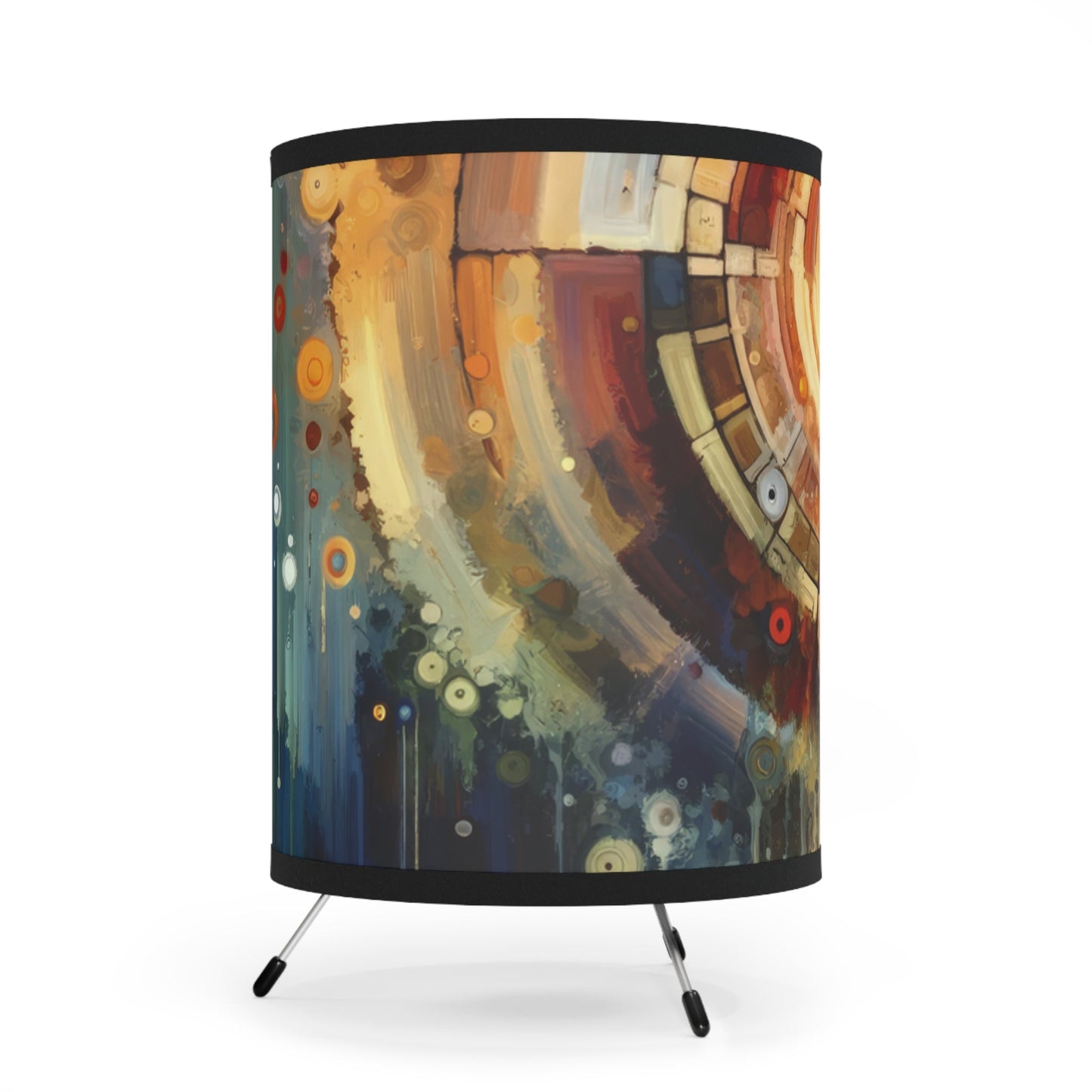 Majestic Quest Aura Tripod Lamp with High-Res Printed Shade, US\CA plug - ATUH.ART