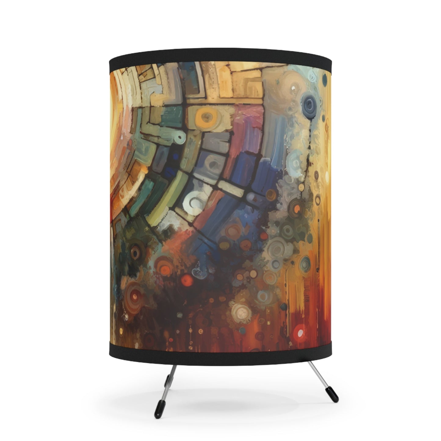 Majestic Quest Aura Tripod Lamp with High-Res Printed Shade, US\CA plug - ATUH.ART