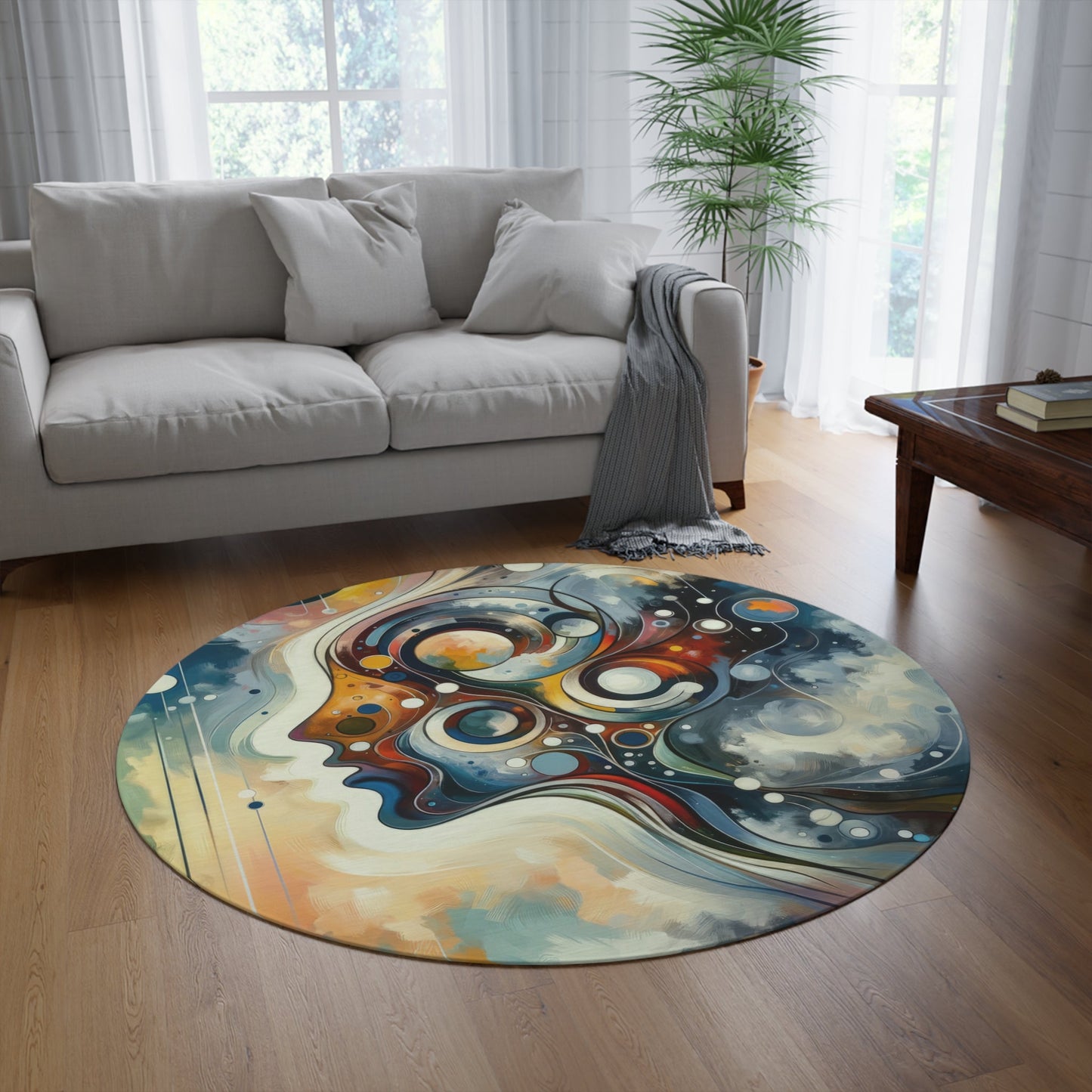 Marvel Uniting Dialogue Round Rug - ATUH.ART