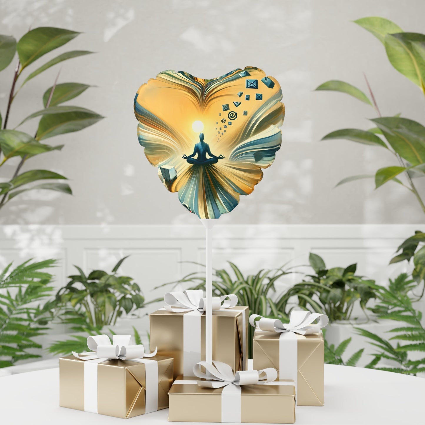 Meditative Commute Flow Balloon (Round and Heart-shaped), 11" - ATUH.ART