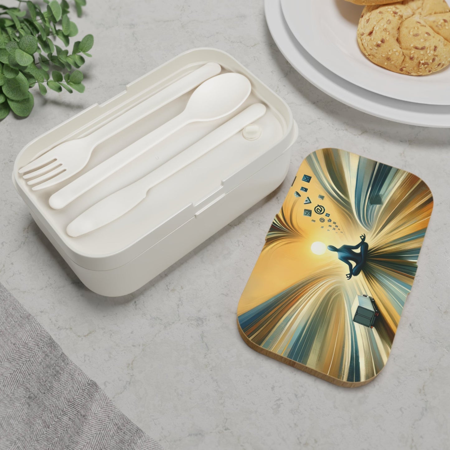 Meditative Commute Flow Bento Lunch Box - ATUH.ART