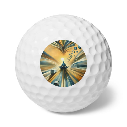 Meditative Commute Flow Golf Balls, 6pcs - ATUH.ART