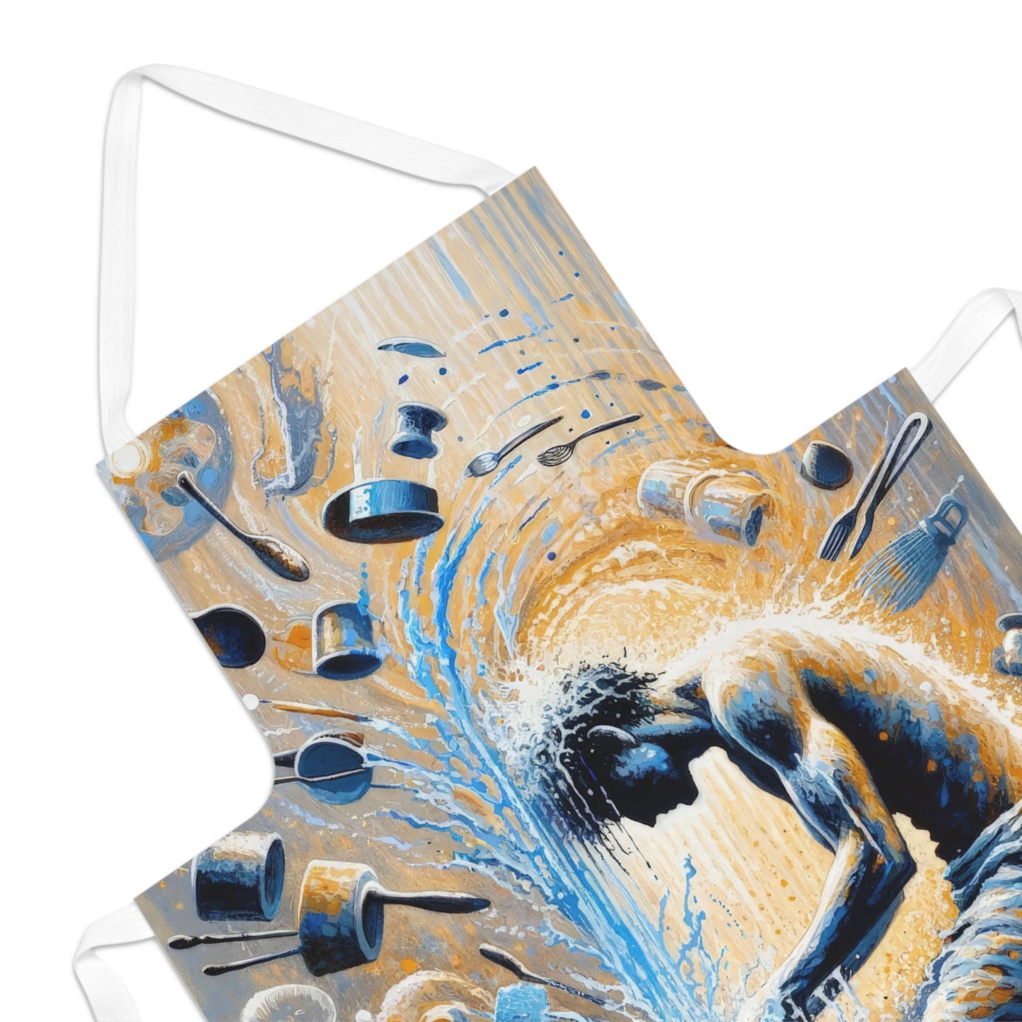 Meditative Kinetic Tachism Adult Apron (AOP) - ATUH.ART