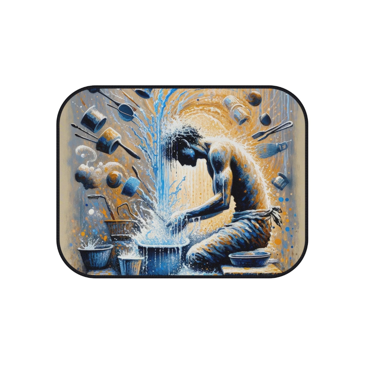 Meditative Kinetic Tachism Car Mats (Set of 4) - ATUH.ART