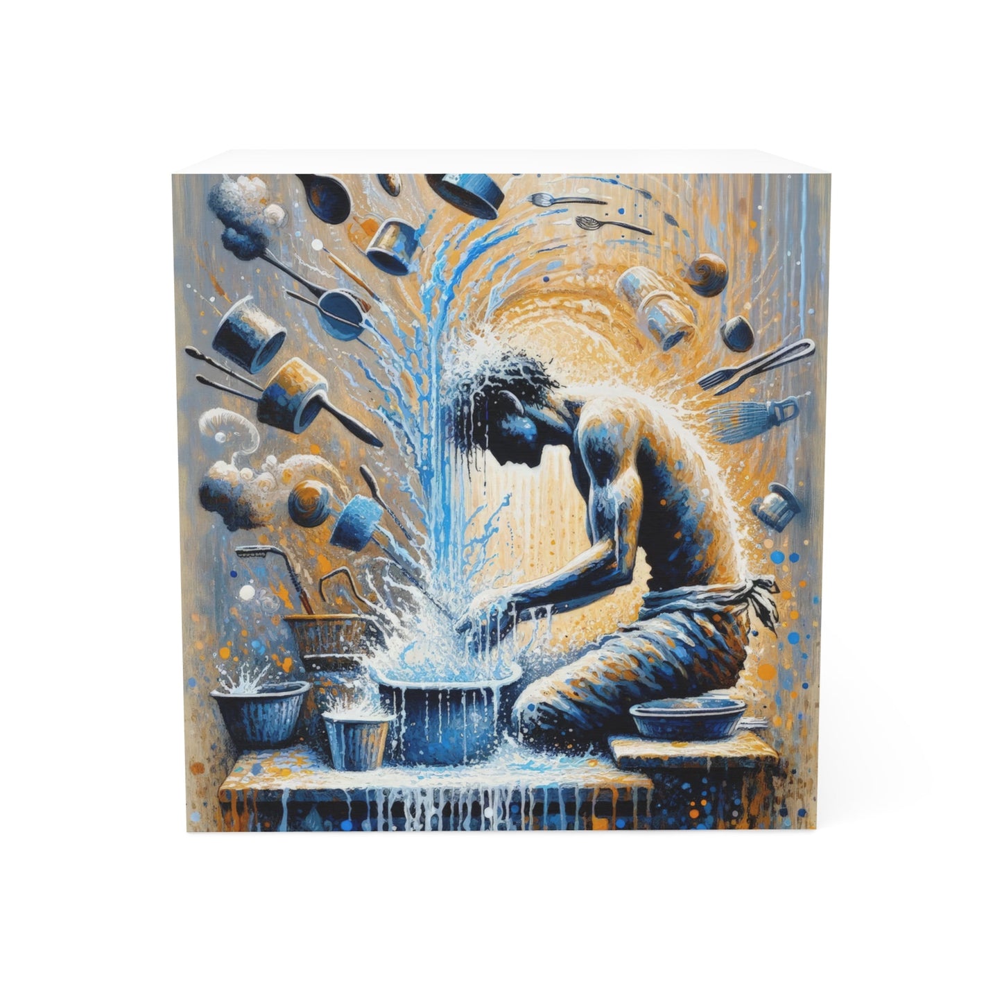 Meditative Kinetic Tachism Note Cube - ATUH.ART