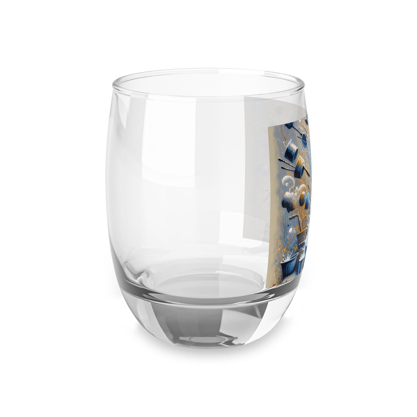 Meditative Kinetic Tachism Whiskey Glass - ATUH.ART
