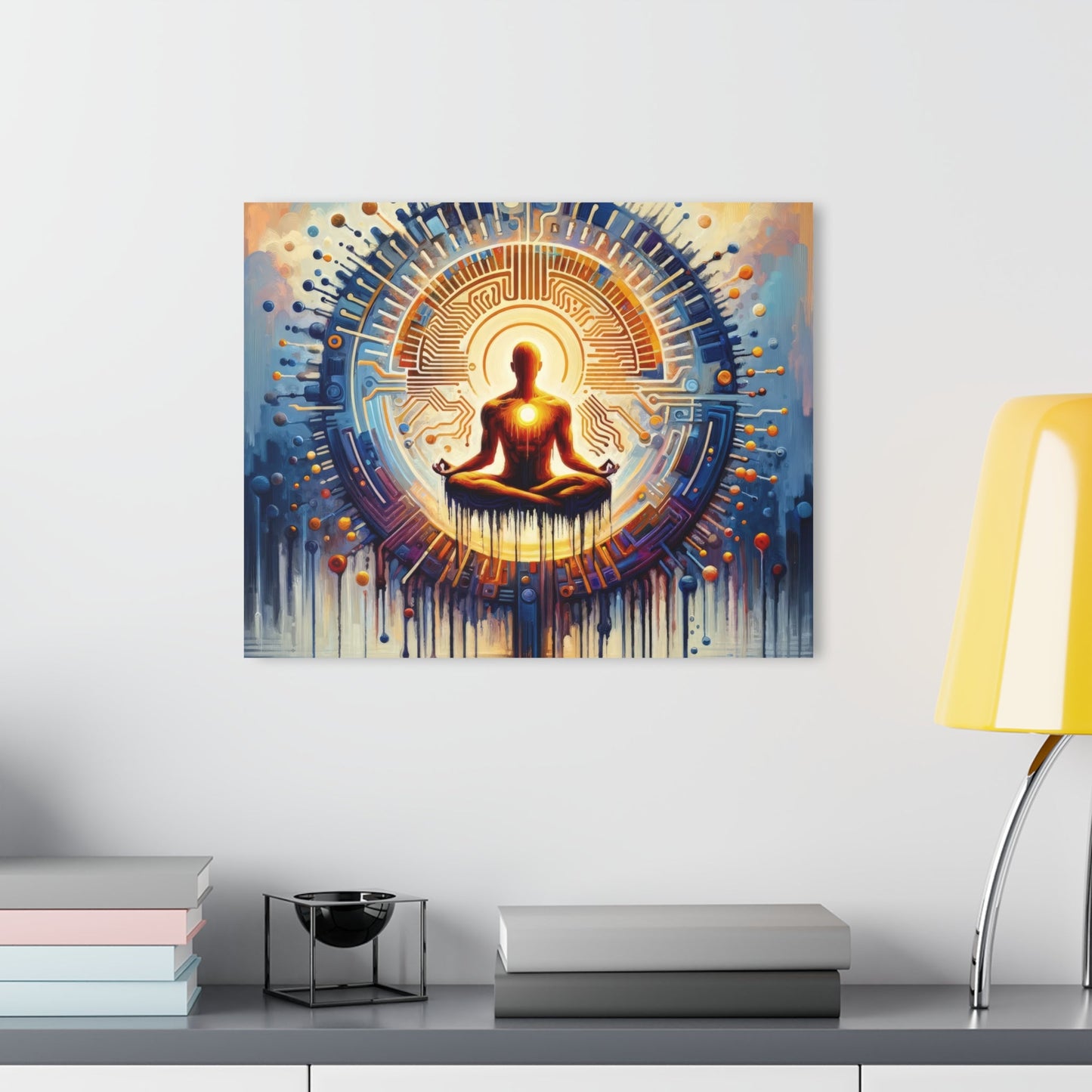 Meditative Technological Fusion Acrylic Prints (French Cleat Hanging) - ATUH.ART
