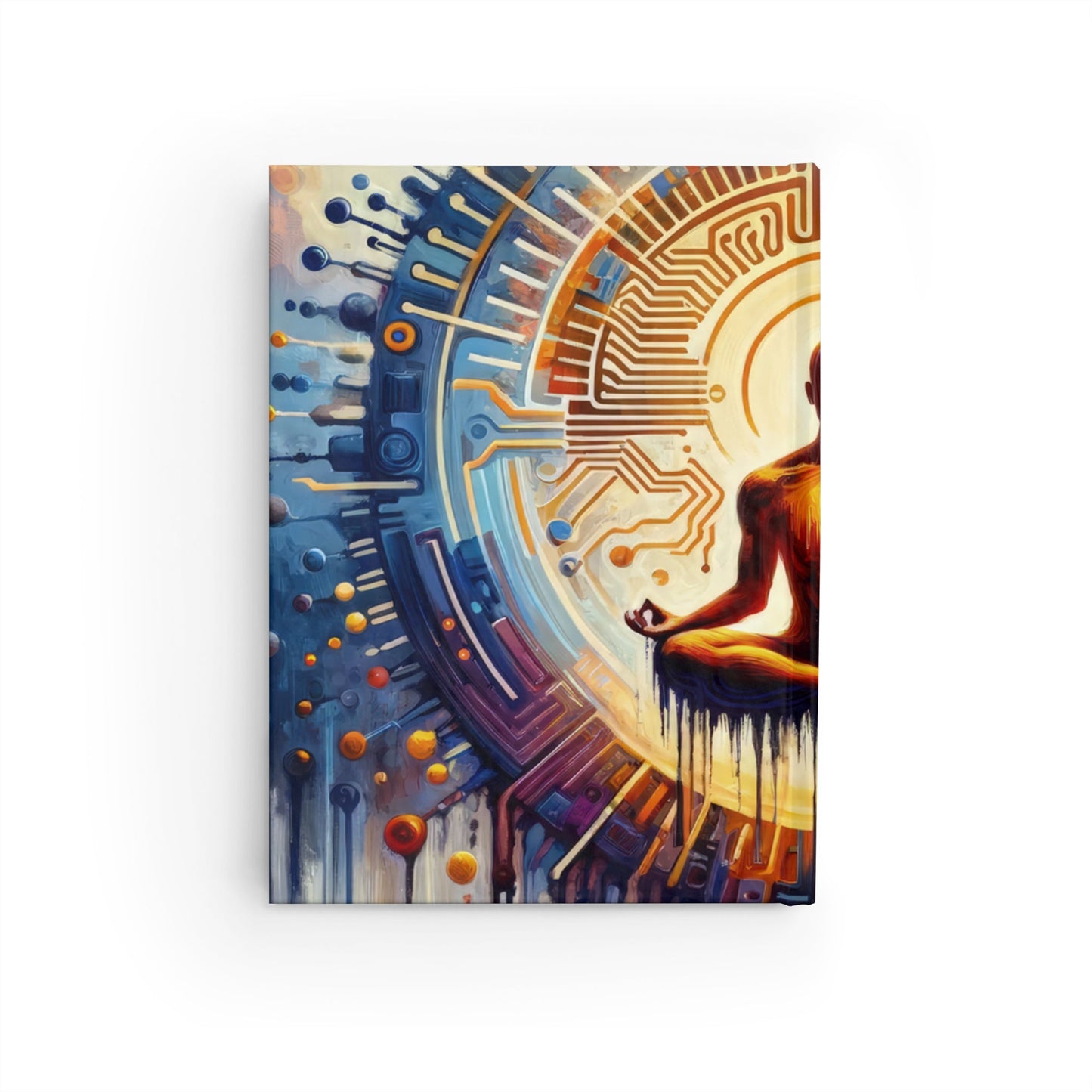 Meditative Technological Fusion Journal - Blank - ATUH.ART