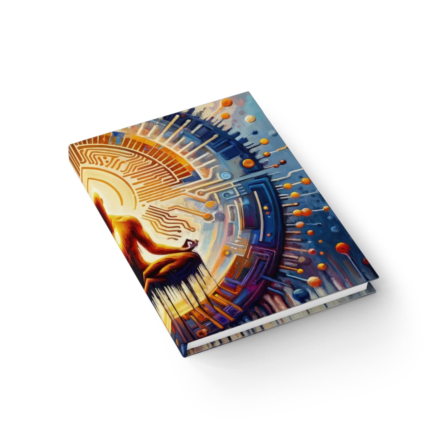 Meditative Technological Fusion Journal - Blank - ATUH.ART